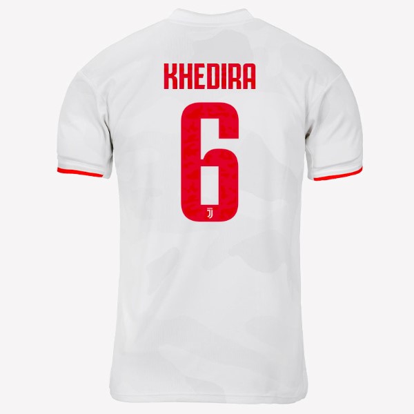 Maillot Football Juventus NO.6 Khedira Exterieur 2019-20 Gris Blanc